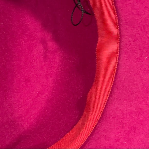 Wool Felt Hat Pink Fuchsia Bow Mysha Bucket Hat - Picture 13 of 16